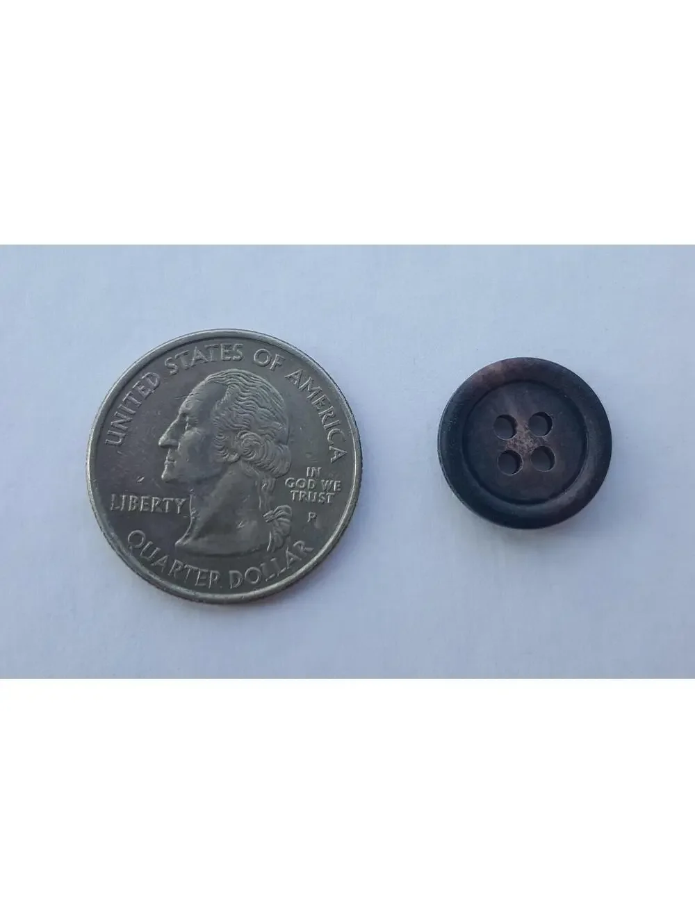 Brown/Black Marbled Buttons, 4 Hole Sewing/Crafts Buttons 15mm - 24 Pieces (020)